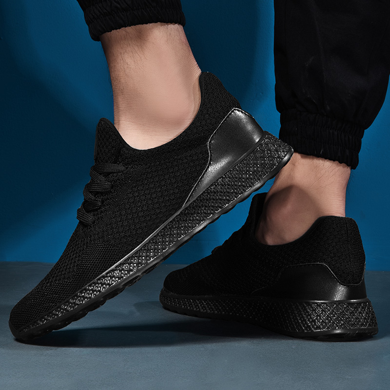 Men Fashion Non-slip Sport Shoes Plus Size Breathable Mesh Running Shoes Casual Work Sneakers