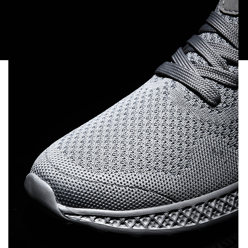 Men Fashion Non-slip Sport Shoes Plus Size Breathable Mesh Running Shoes Casual Work Sneakers