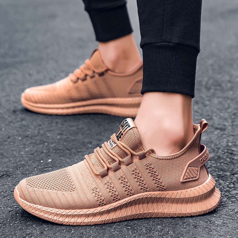 Men Fashion Breathable Sport Shoes Plus Size Mesh Light Comfortable Running Shoes Casual Sneakers