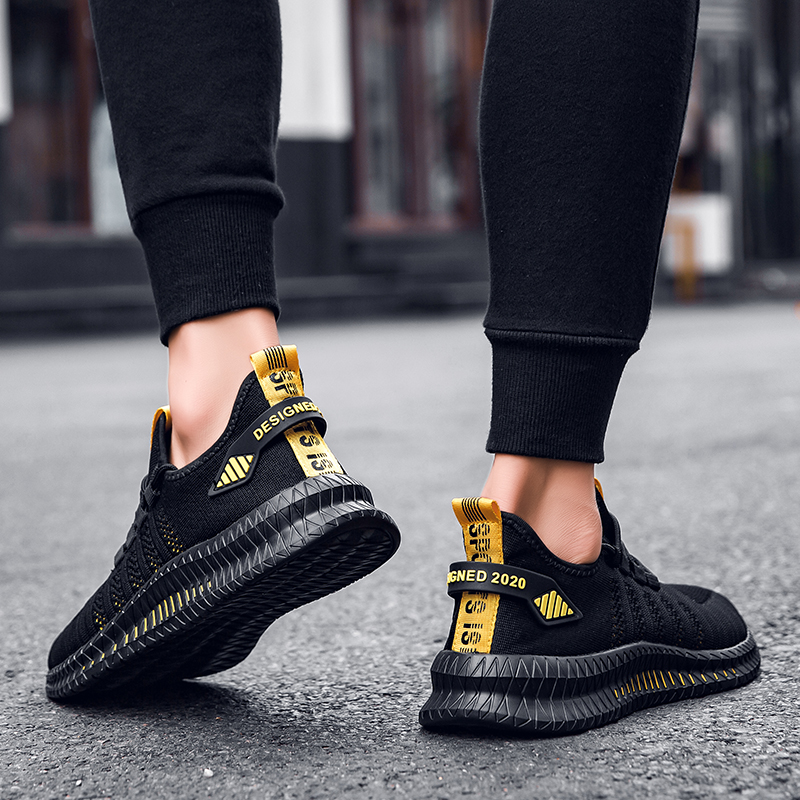 Men Fashion Breathable Sport Shoes Plus Size Mesh Light Comfortable Running Shoes Casual Sneakers