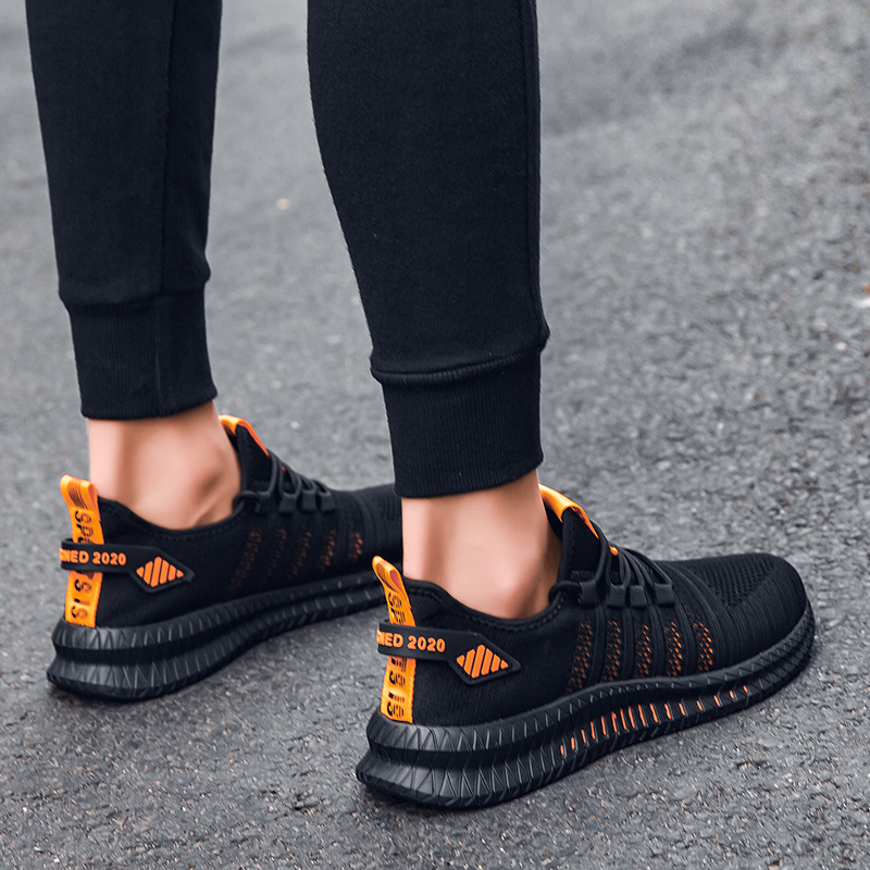 Men Fashion Breathable Sport Shoes Plus Size Mesh Light Comfortable Running Shoes Casual Sneakers