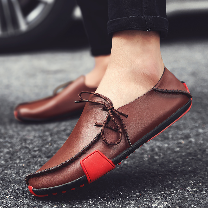 Men High Quality Casual Leather Shoes Fashion Leisure Work Shoes Plus Size Formal Leather Shoes