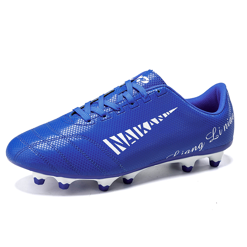 Men Fashion Non-slip Spike Football Boots Kids Breathable Sport Shoes Women Broken Nail Soccer Shoes