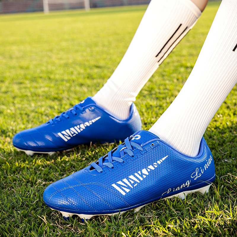 Men Fashion Non-slip Spike Football Boots Kids Breathable Sport Shoes Women Broken Nail Soccer Shoes