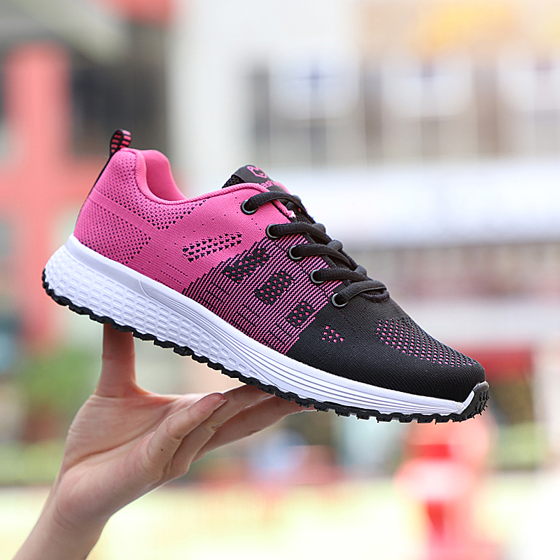 Women Breathable Soft Sport Shoes Plus Size Casual Walking Shoes Leisure Running Sneakers