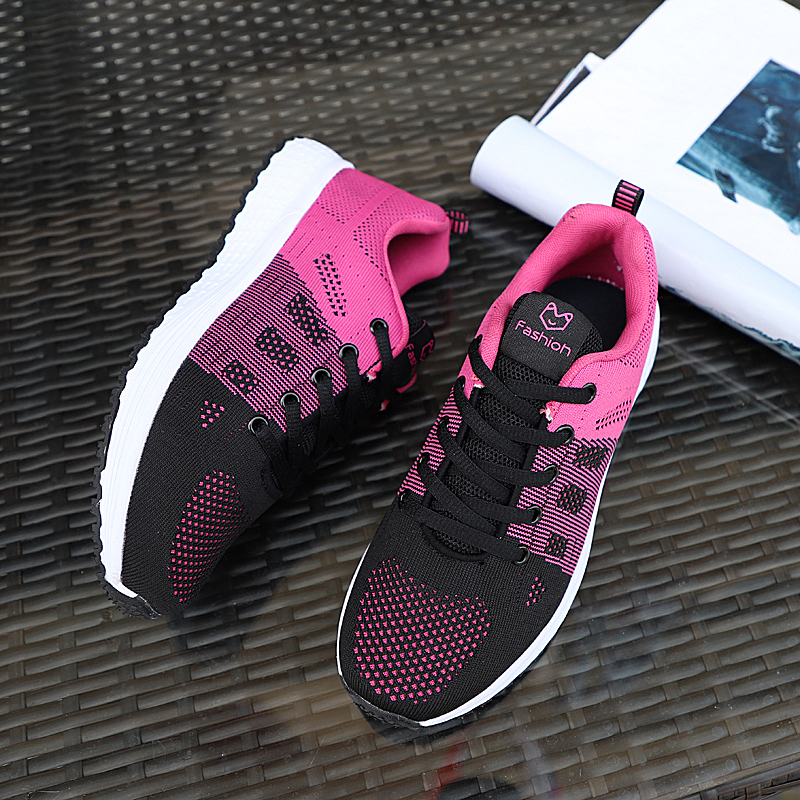 Women Breathable Soft Sport Shoes Plus Size Casual Walking Shoes Leisure Running Sneakers