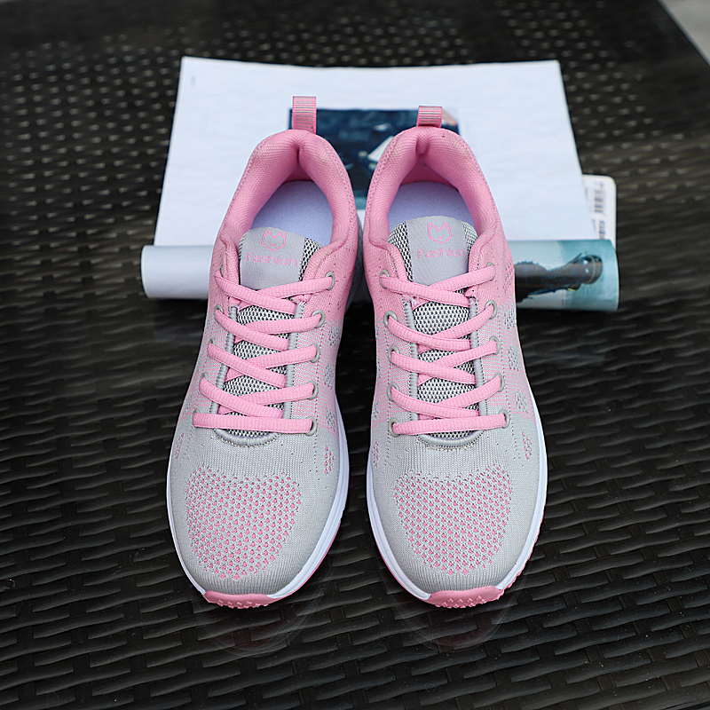 Women Breathable Soft Sport Shoes Plus Size Casual Walking Shoes Leisure Running Sneakers