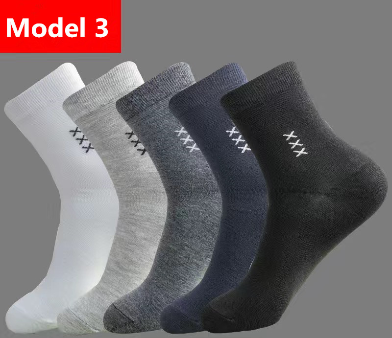 PNR 【5PC socks】men&apos;s tube cotton socks deodorant sweat-absorbent men&apos;s socks quality business socks