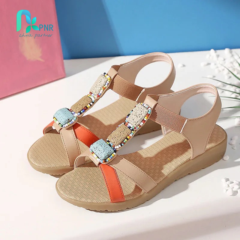PNR[Tendon bottom]women sandals flat sandals leather sandals high quality comfortable ladies sandals