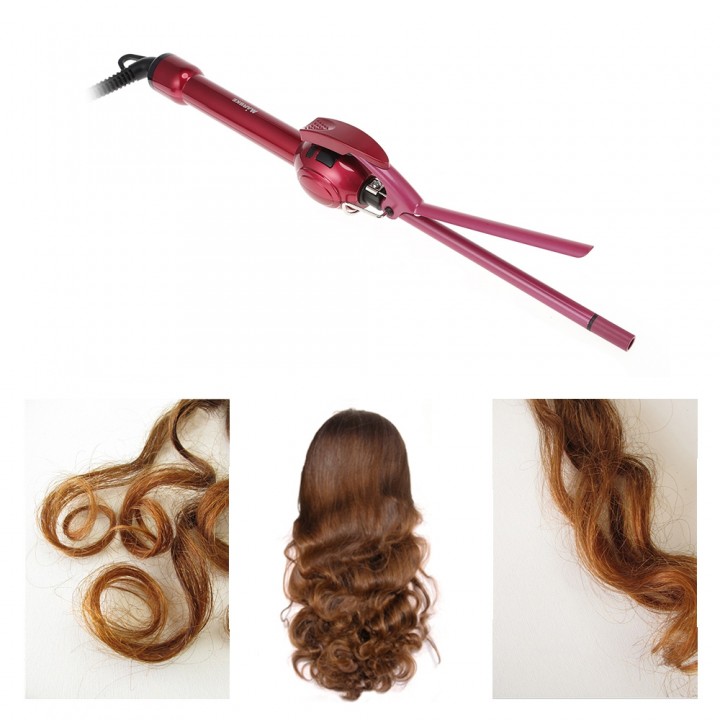 MARSKE LCD Curling Iron Wand Stick Hair Curler Cer