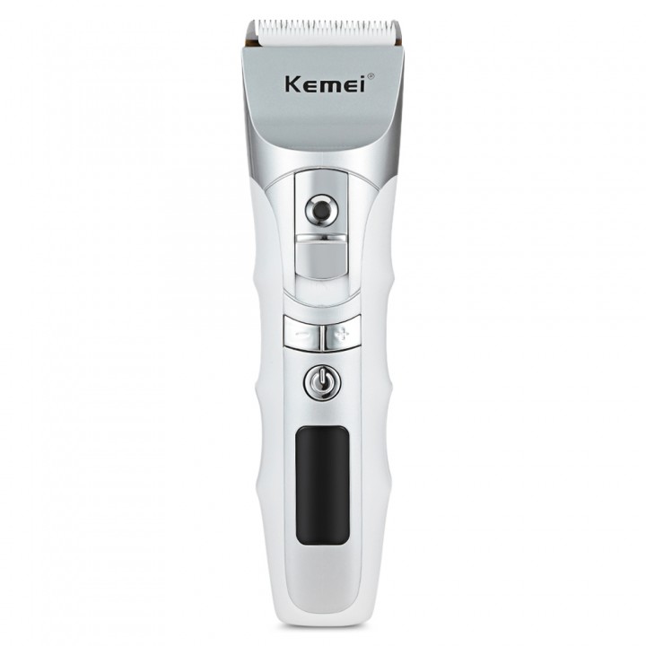 Kemei KM - 838 Rechargeable Electric LCD Hair Clip