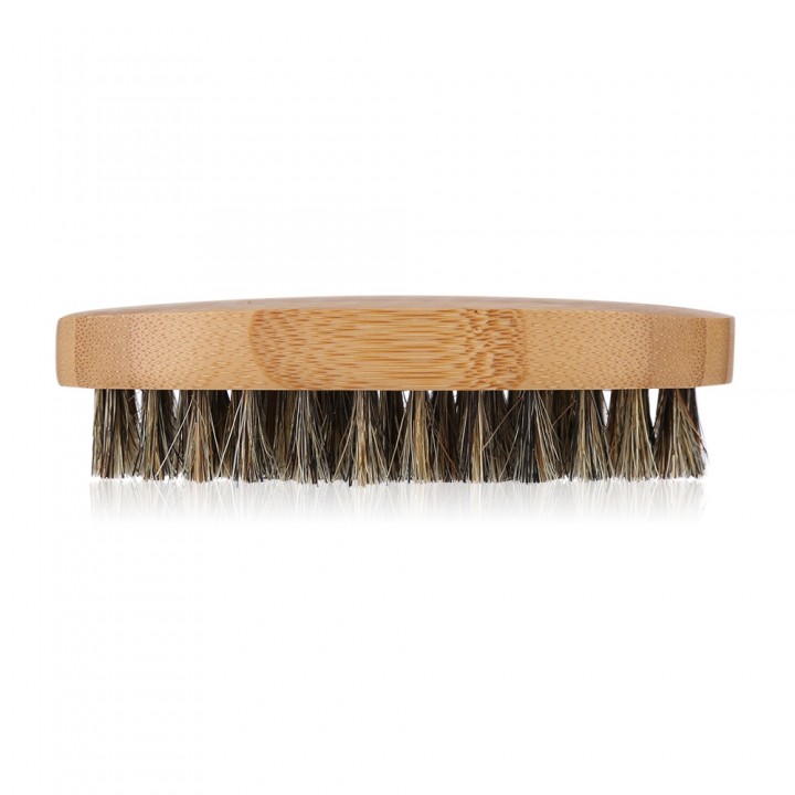 Pig Mane Hair Beard Modeling Brush Soft Facial Cle
