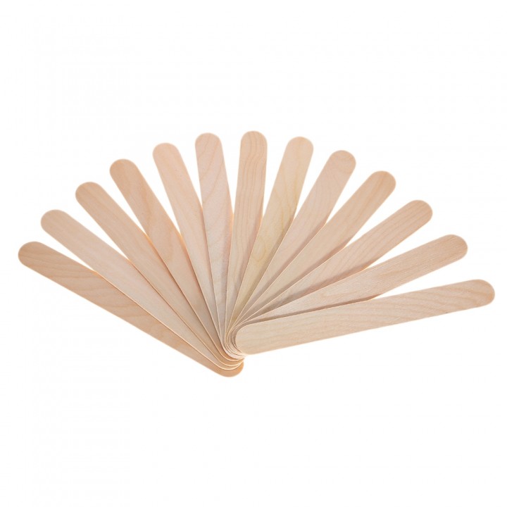 LIDDY 20PCS Disposable Wooden Tongue Depressor Wax