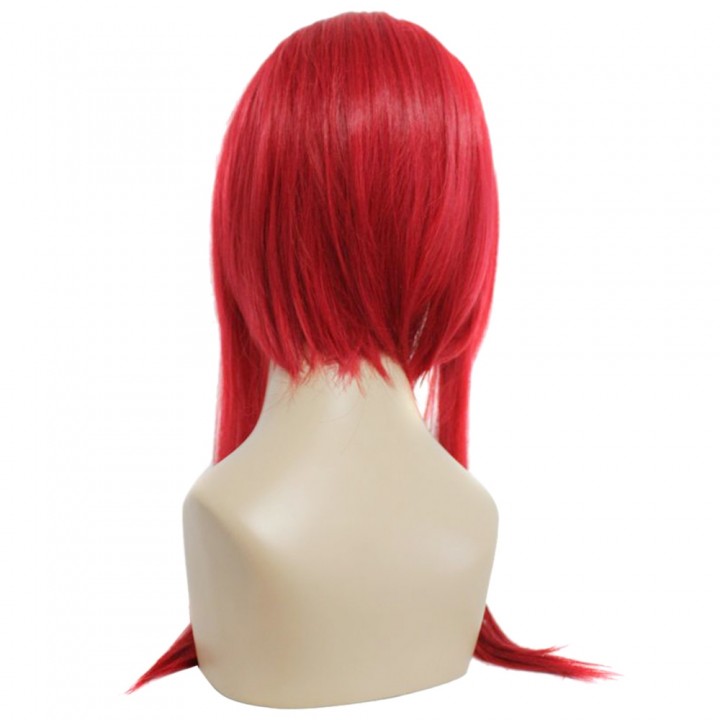 Dark Red Full Wigs with Ponytail Cosplay for Puell