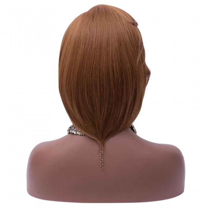 Medium Side Part Straight Feathered Bob Synthetic