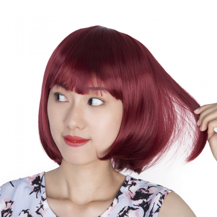 32cm Short Straight Sexy Ladies BOB Synthetic Hair