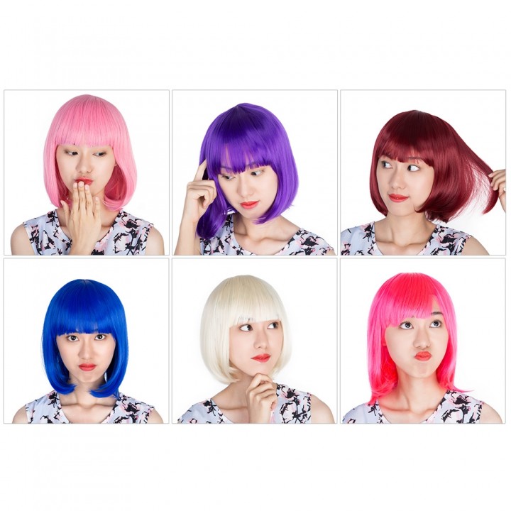 32cm Short Straight Sexy Ladies BOB Synthetic Hair