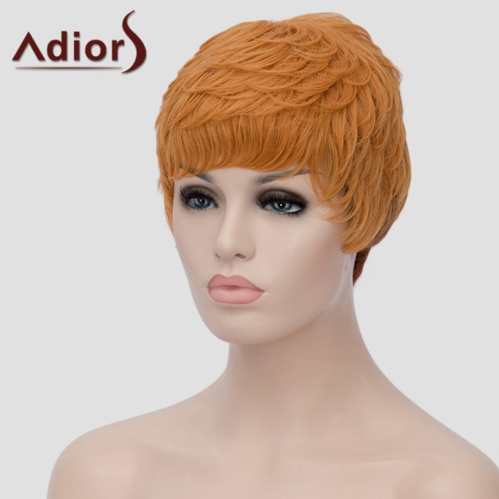 Vogue Ombre Color Adiors Hair Capless Fluffy Short