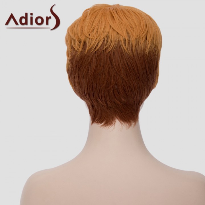 Vogue Ombre Color Adiors Hair Capless Fluffy Short