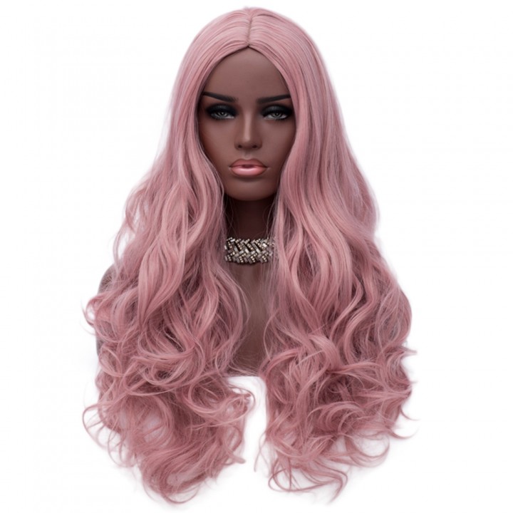 Long Center Parting Fluffy Wavy Synthetic Wig