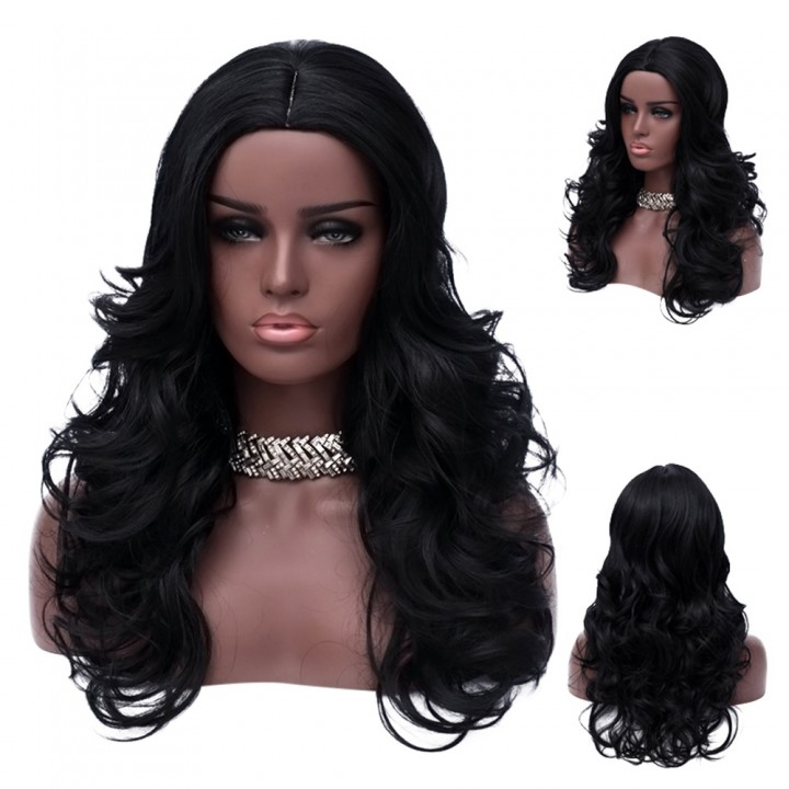 Long Free Part Wavy Synthetic Wig
