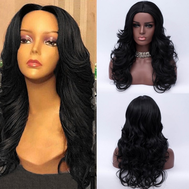 Long Free Part Wavy Synthetic Wig