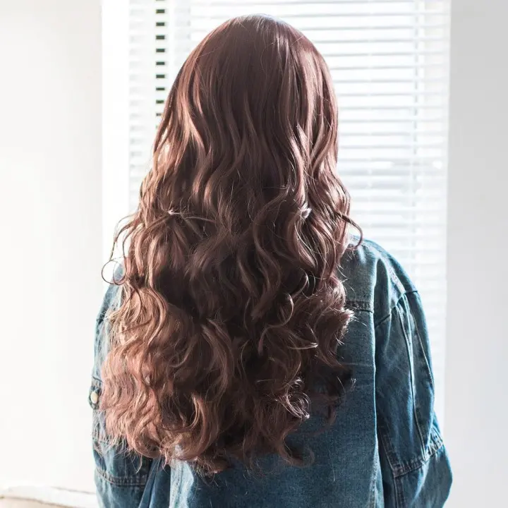 AISIHAIR Women Charming Mixed Brown Fluffy Wavy Sy