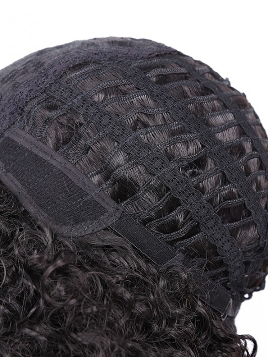 Medium Fluffy Afro Kinky Curly Synthetic Wig