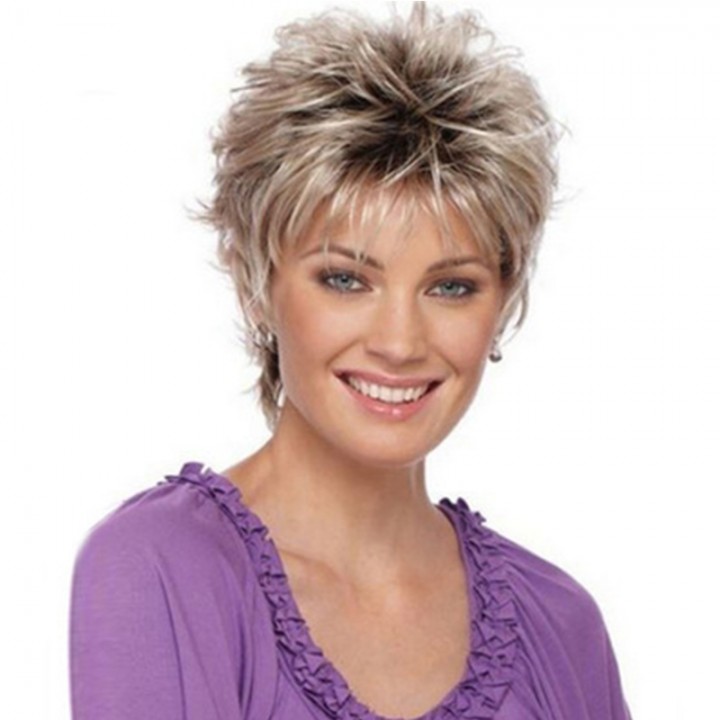 Fashionable Lady Gradient Short Wig
