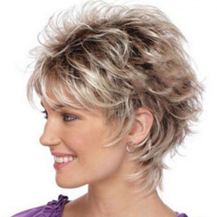 Fashionable Lady Gradient Short Wig