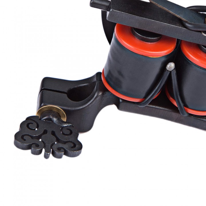 Professional Cast Iron Tattoo Machine Gun 10 Wraps