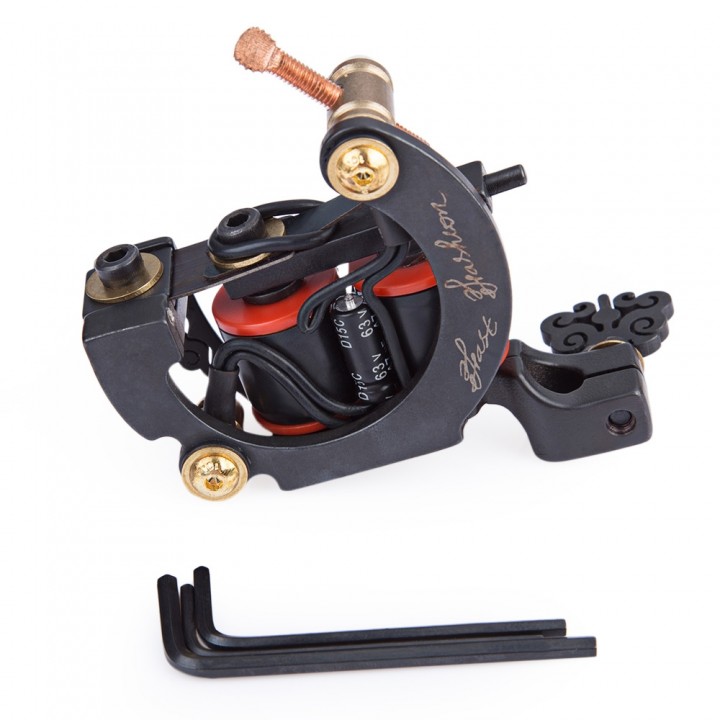 Professional Cast Iron Tattoo Machine Gun 10 Wraps