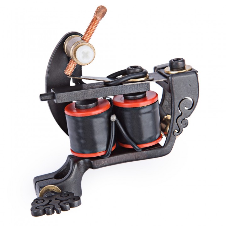 Professional Cast Iron Tattoo Machine Gun 10 Wraps