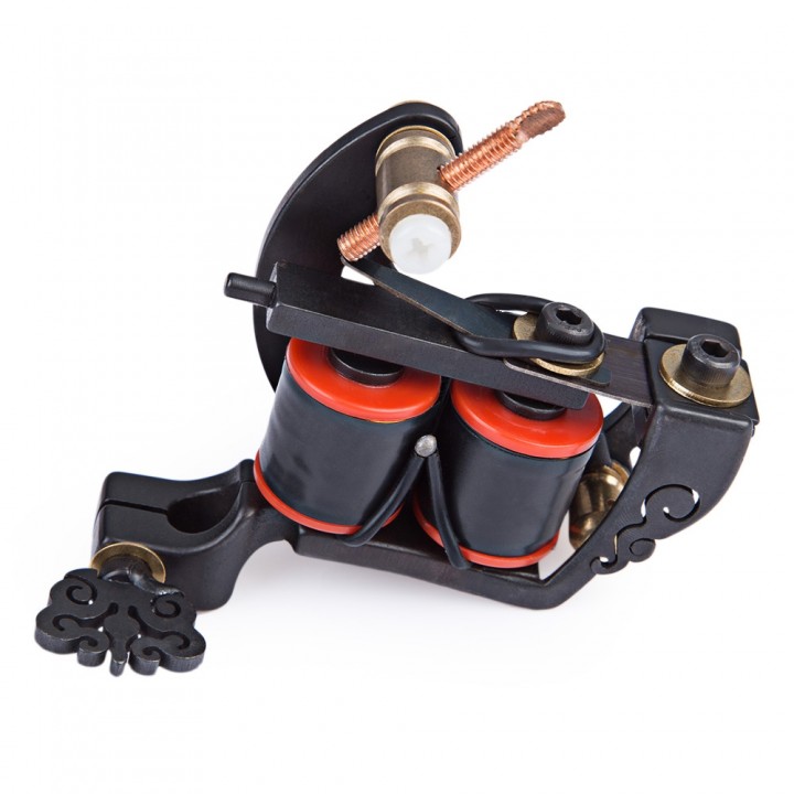 Professional Cast Iron Tattoo Machine Gun 10 Wraps