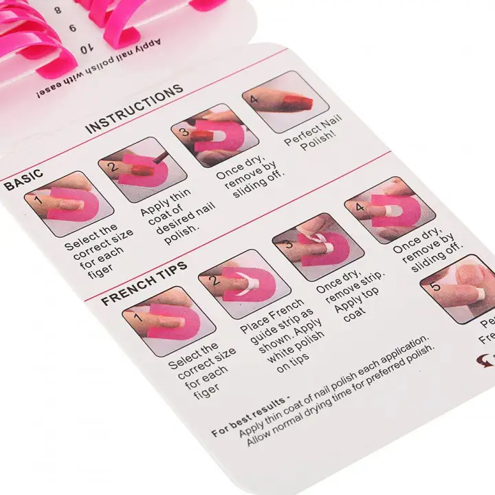 Women Manicure Gel Model Clip Gradient Print Nail