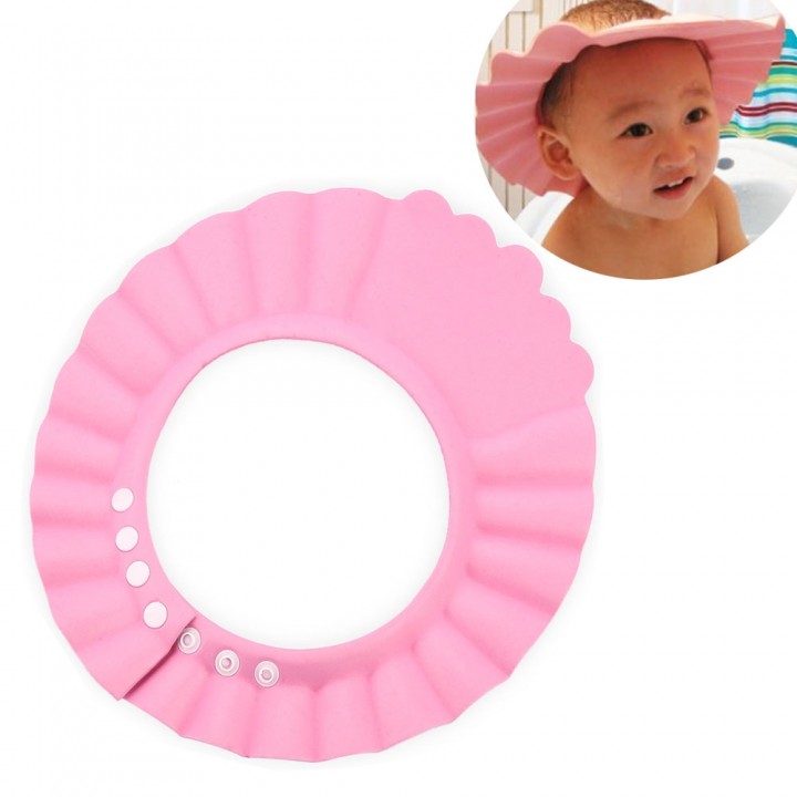 Cute Baby Shower Cap Kids Toddlers Safe Waterproof