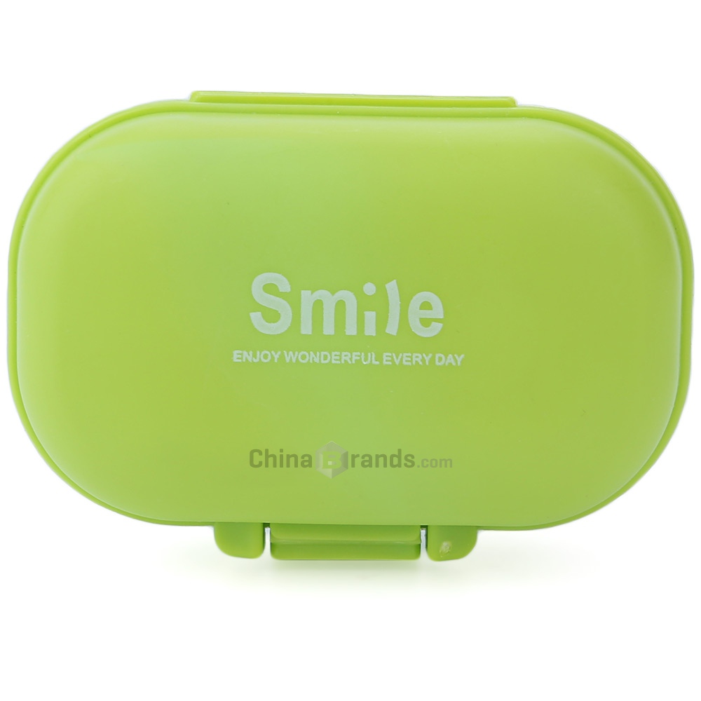 Cute Mini 4 Slots Portable Medical Pill Case Drug