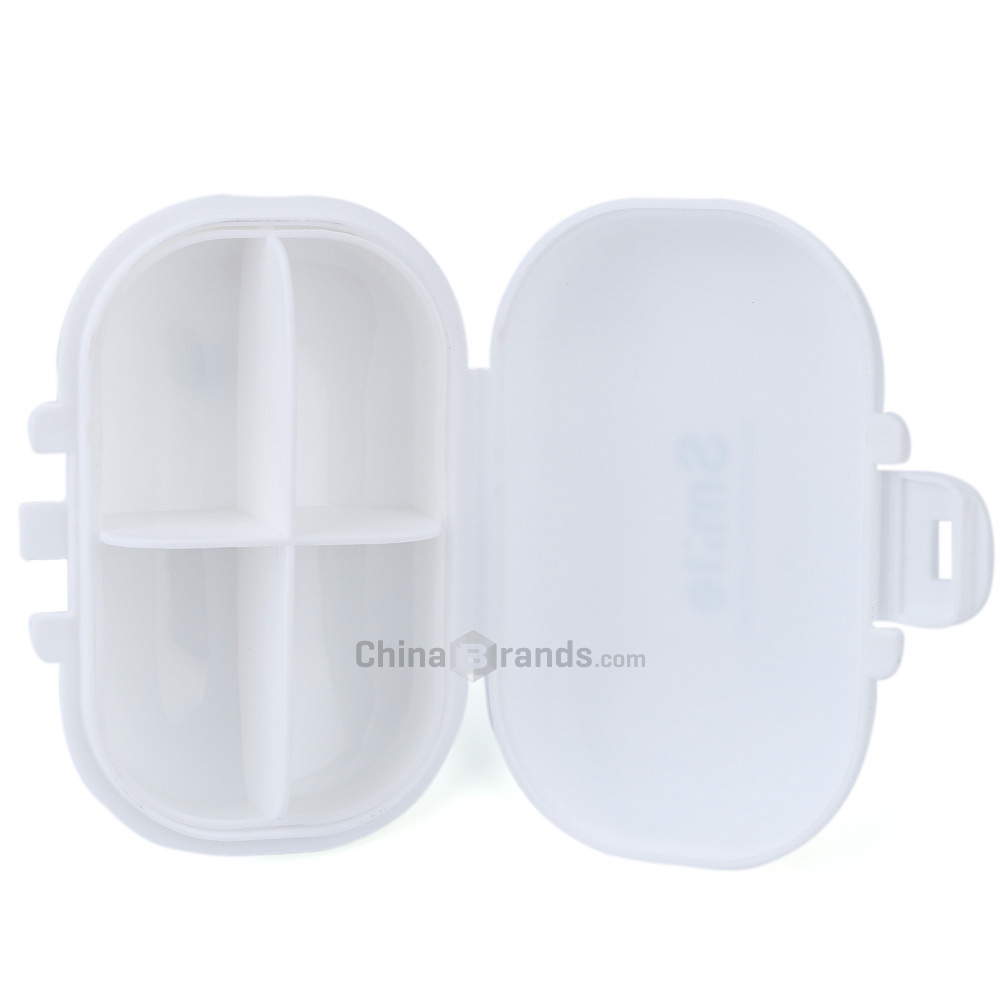 Cute Mini 4 Slots Portable Medical Pill Case Drug