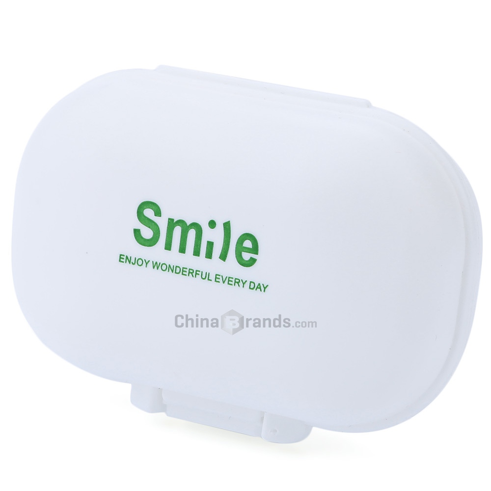 Cute Mini 4 Slots Portable Medical Pill Case Drug