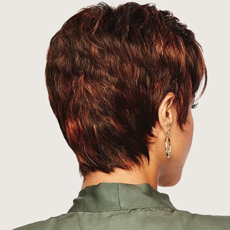Fashion Slim Face Elegant Small Curl Short Wig