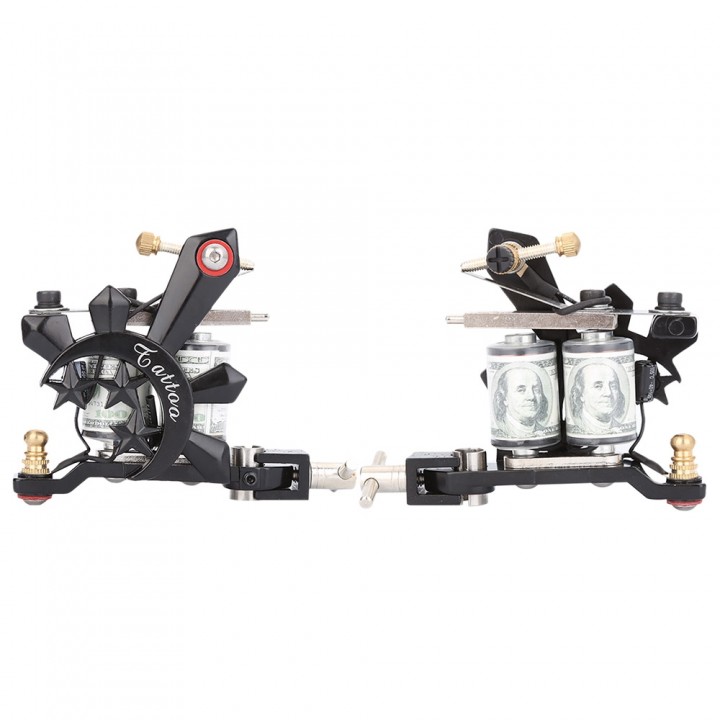Complete Tattoo Kit Power Supply Tips 2 Machine Gu