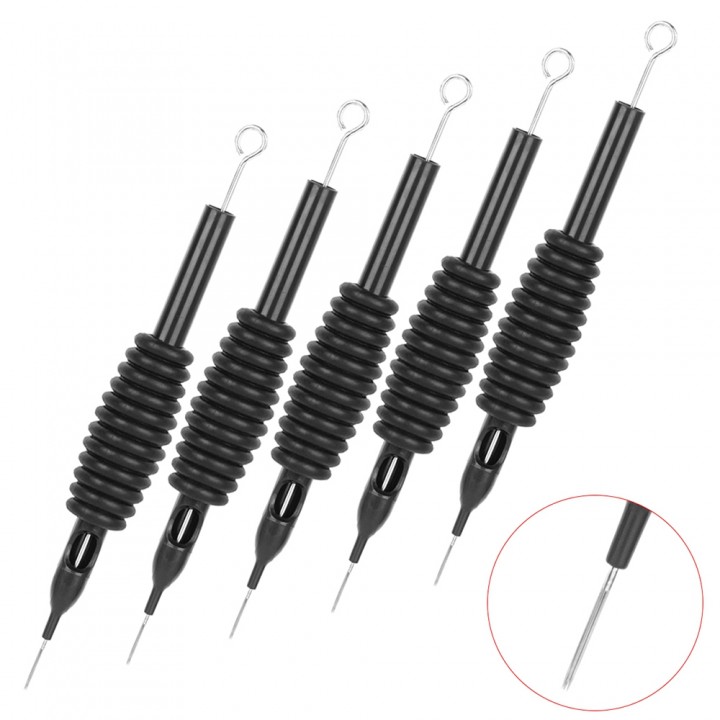 5pcs / Set Tattoo Needle Tube Silica Gel Grip with