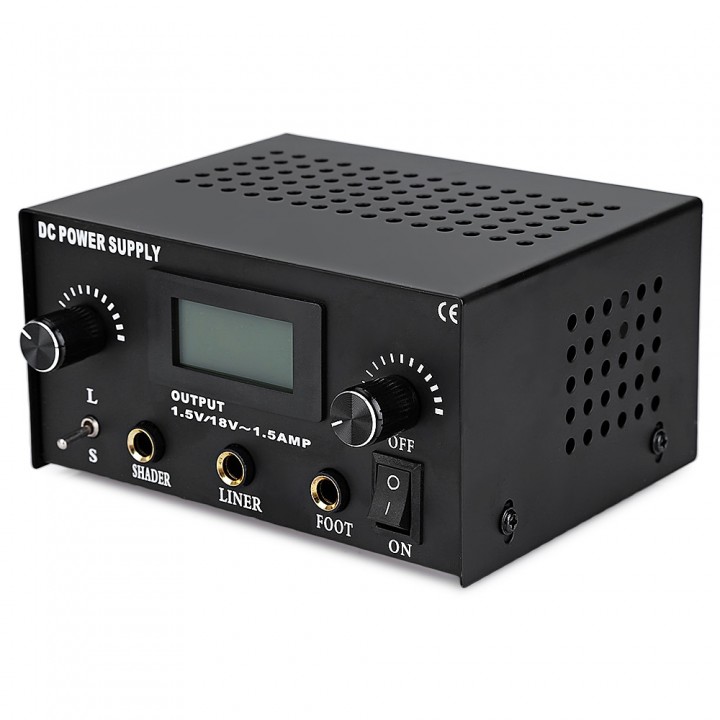 Tattoo Power Supply Digital LCD Dual Capacity Mach
