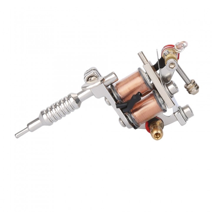 Women Men Sliver Mini Jewelry Tattoo Machine Gun N