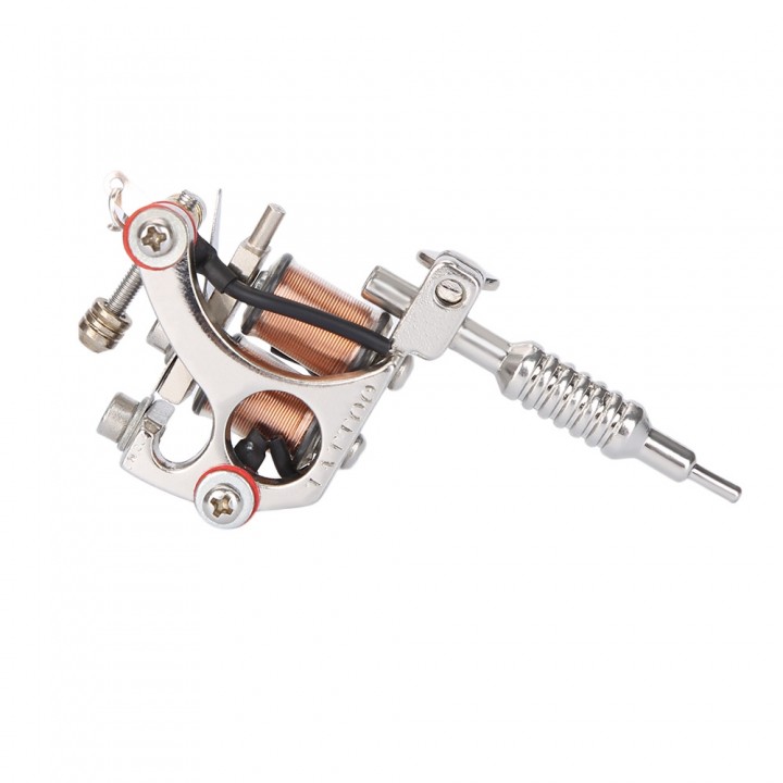 Women Men Sliver Mini Jewelry Tattoo Machine Gun N