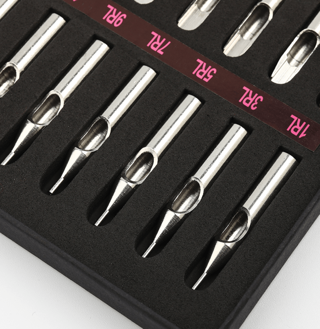 22pcs 304 Stainless Steel Tattoo Tips Gun Nozzle N