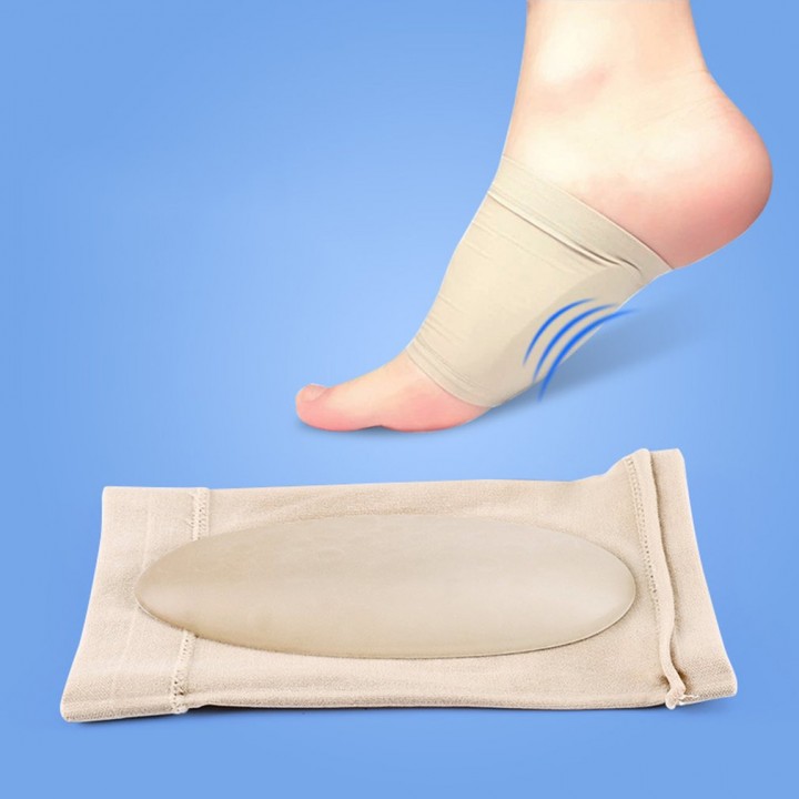 1Pair Arch Support Elastic Orthotic Bandage Silicone Gel Flat Feet Orthotics