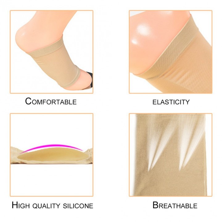 1Pair Arch Support Elastic Orthotic Bandage Silicone Gel Flat Feet Orthotics