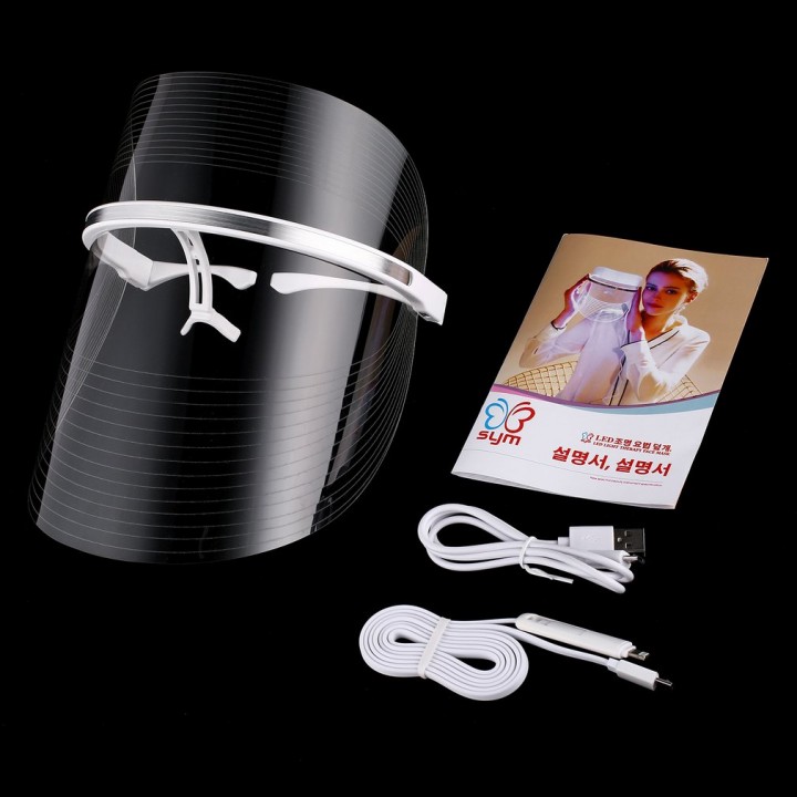 Magic 2 Colors LED Mask USB Beauty Instrument Phototherapy Face Care Mask