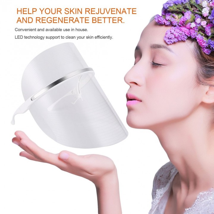 Magic 2 Colors LED Mask USB Beauty Instrument Phototherapy Face Care Mask